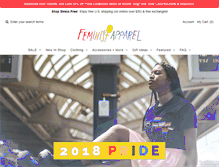 Tablet Screenshot of feministapparel.com